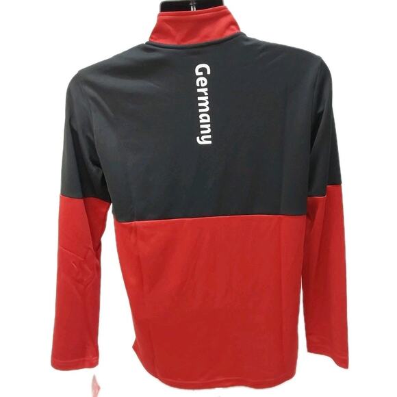 Large (14/16) Red/Black FIFA World Cup Qatar 2022 Germany 1/3 Zip Pullover - Picture 3 of 7